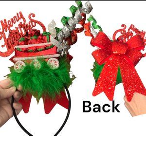 Christmas Headband, Ugly Sweater Party Head Piece, New Custom Holiday Party Gift